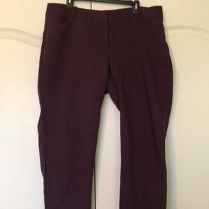 Eloquii ankle pants in dark purple